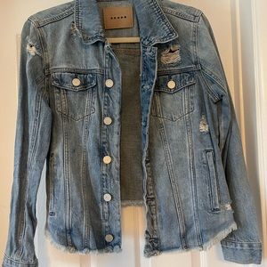 Blank NYC distressed denim jacket